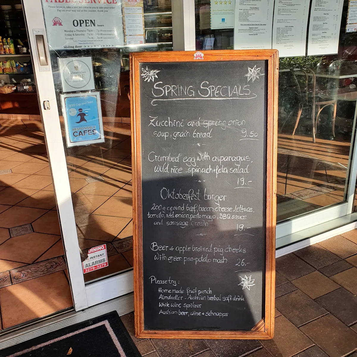 Menu, K & K