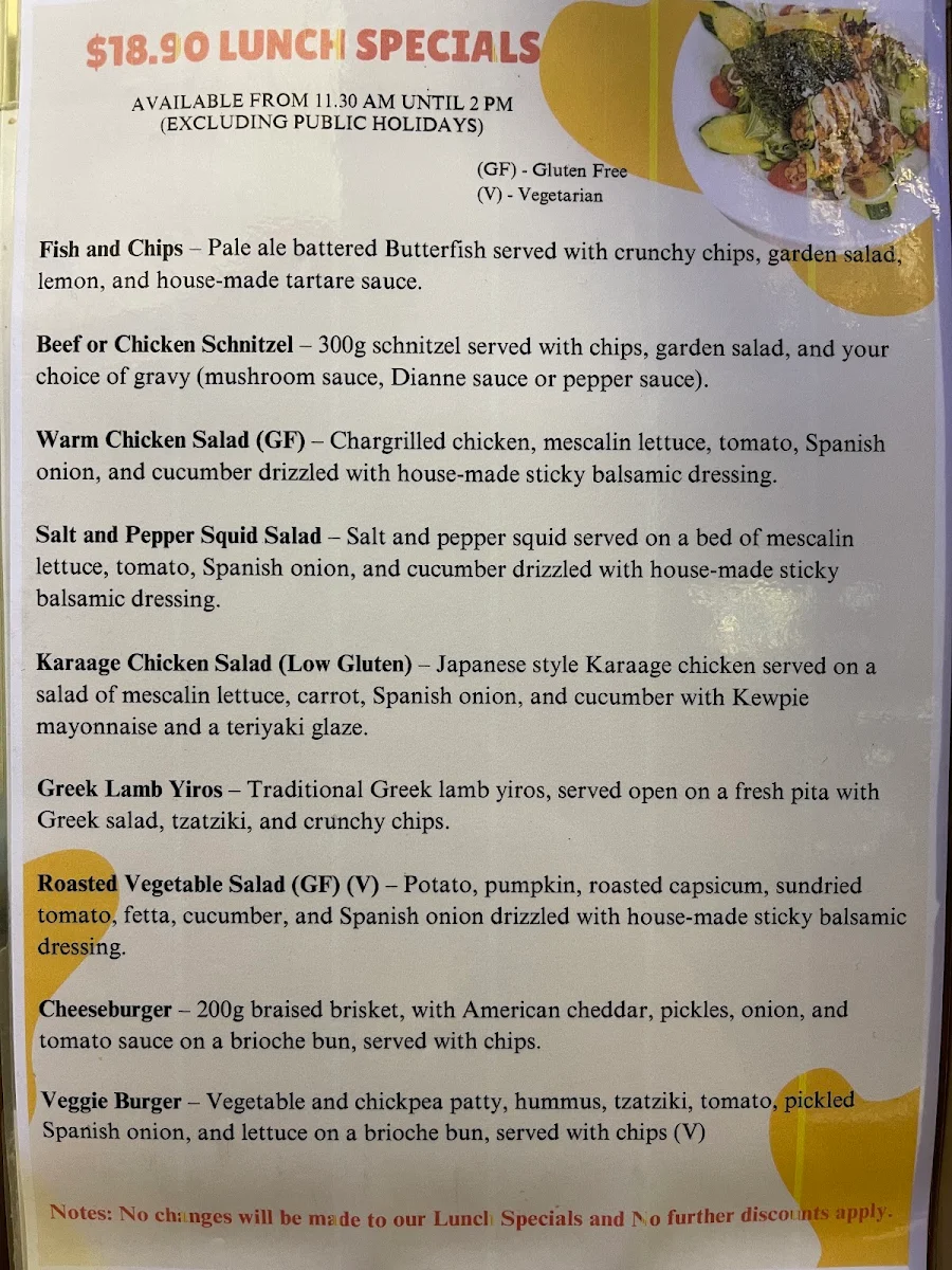 Menu, Culture Cup Cafe