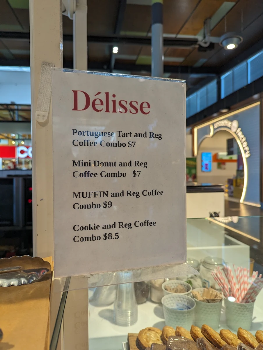 Menu, Delisse French Cafe