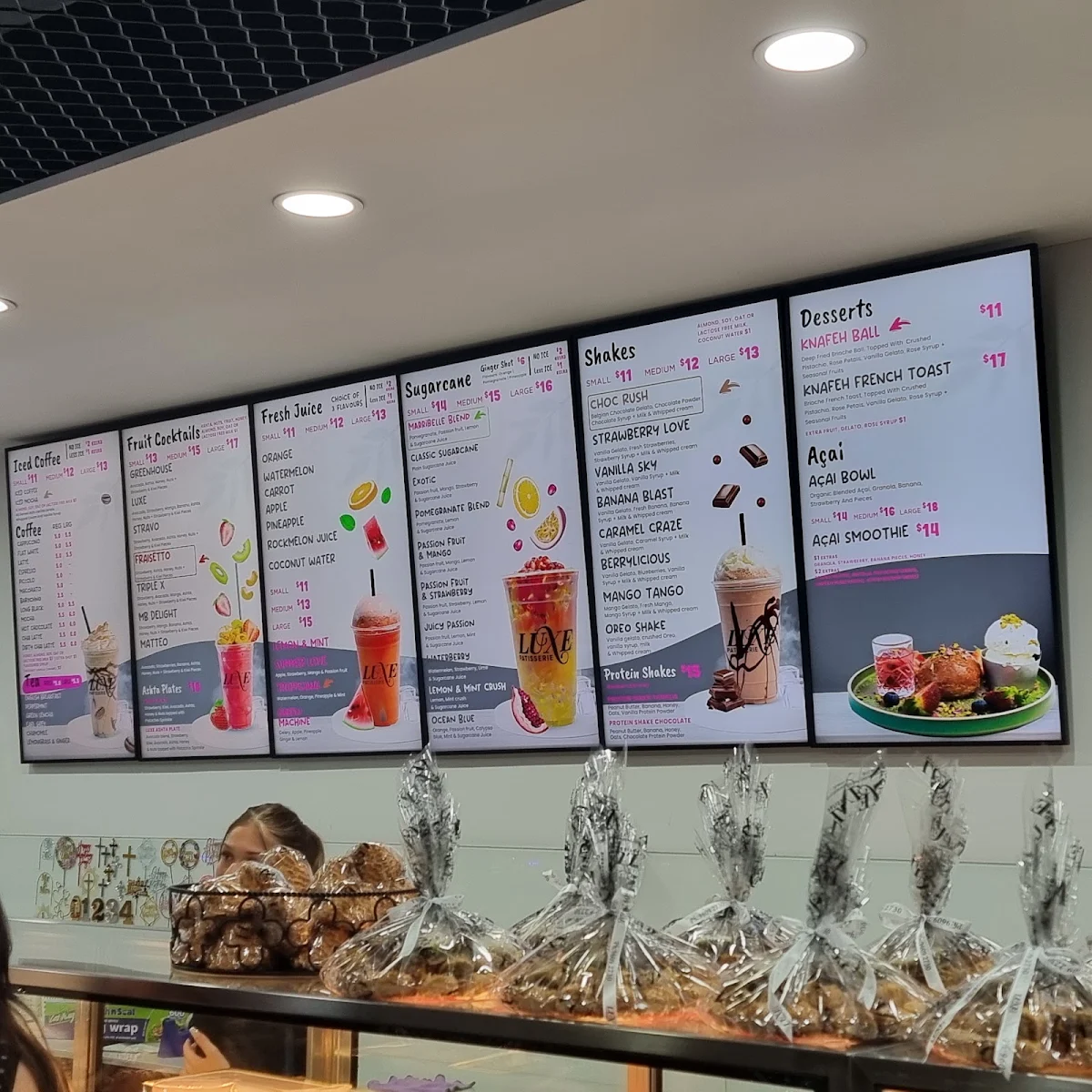 Menu, LUXE PATISSERIE & SWEETS PTY LTD