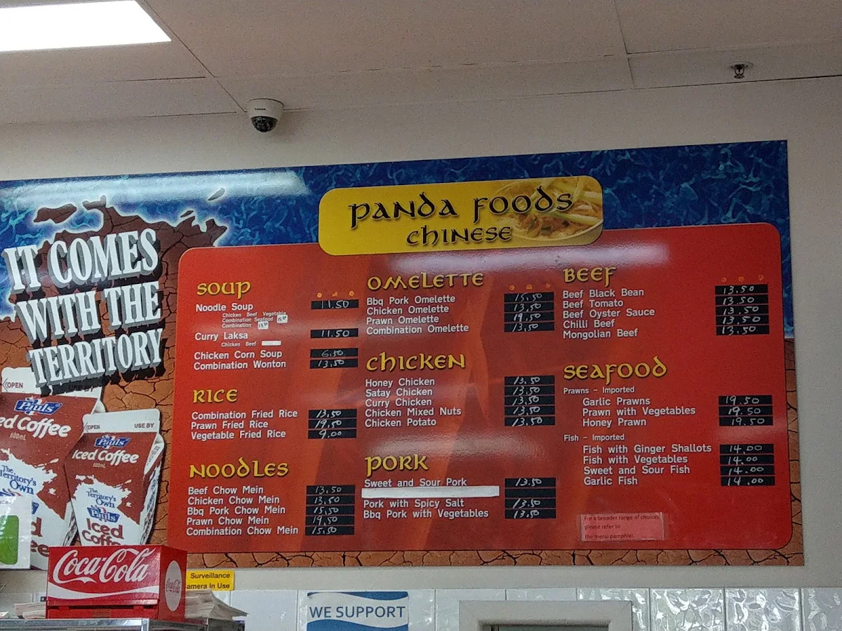 Menu, Panda Food Centre Karama