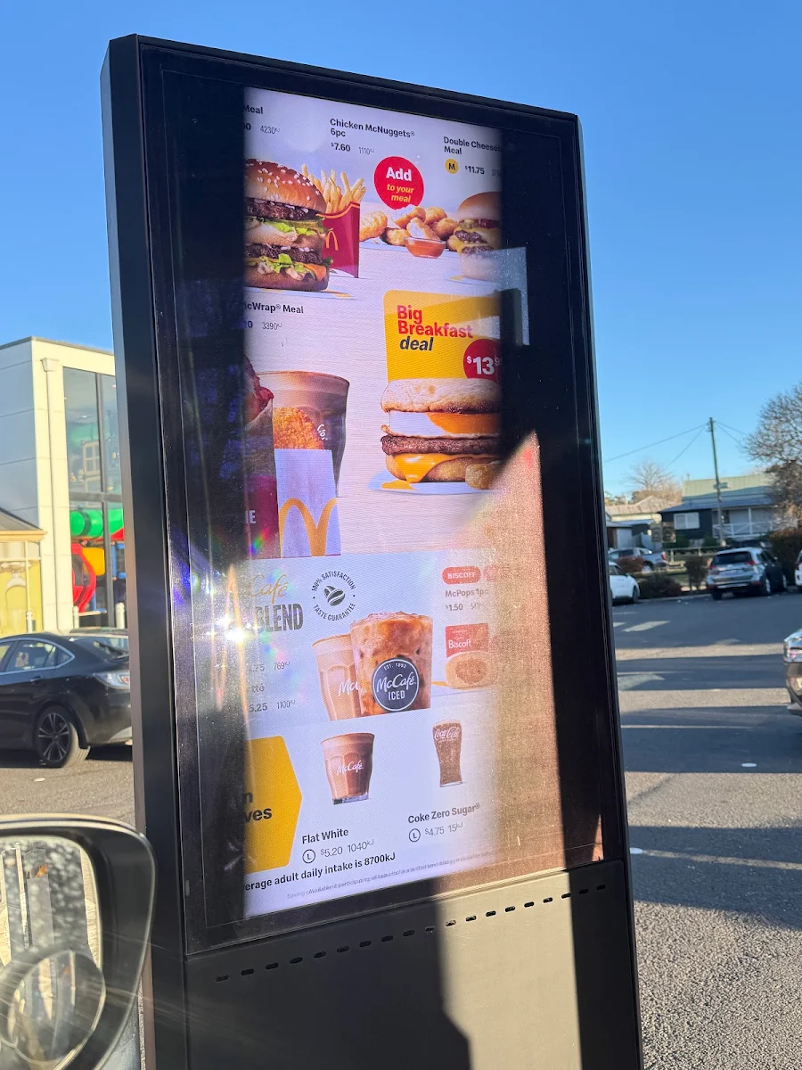 Menu, McDonald's Cooma