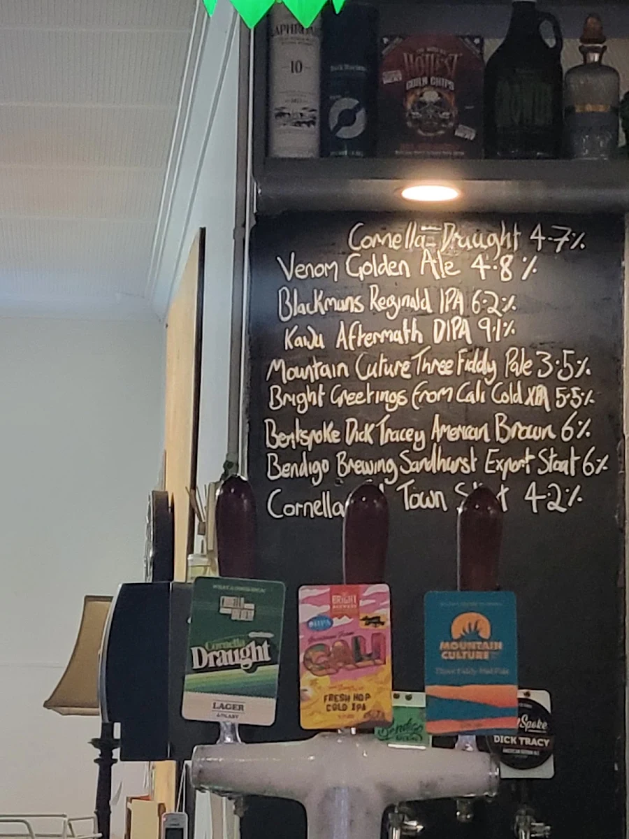 Menu, The Cambrian Hotel