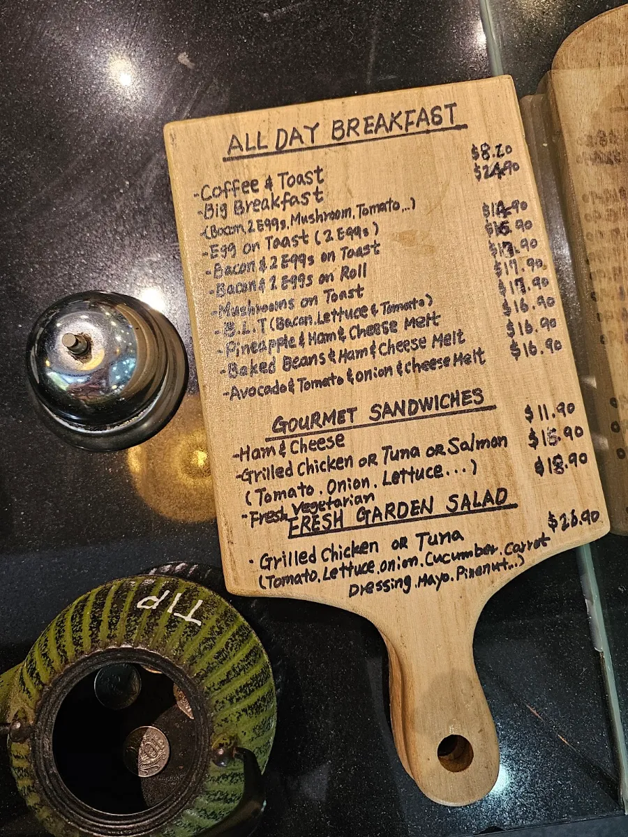 Menu, Incanto Coffee