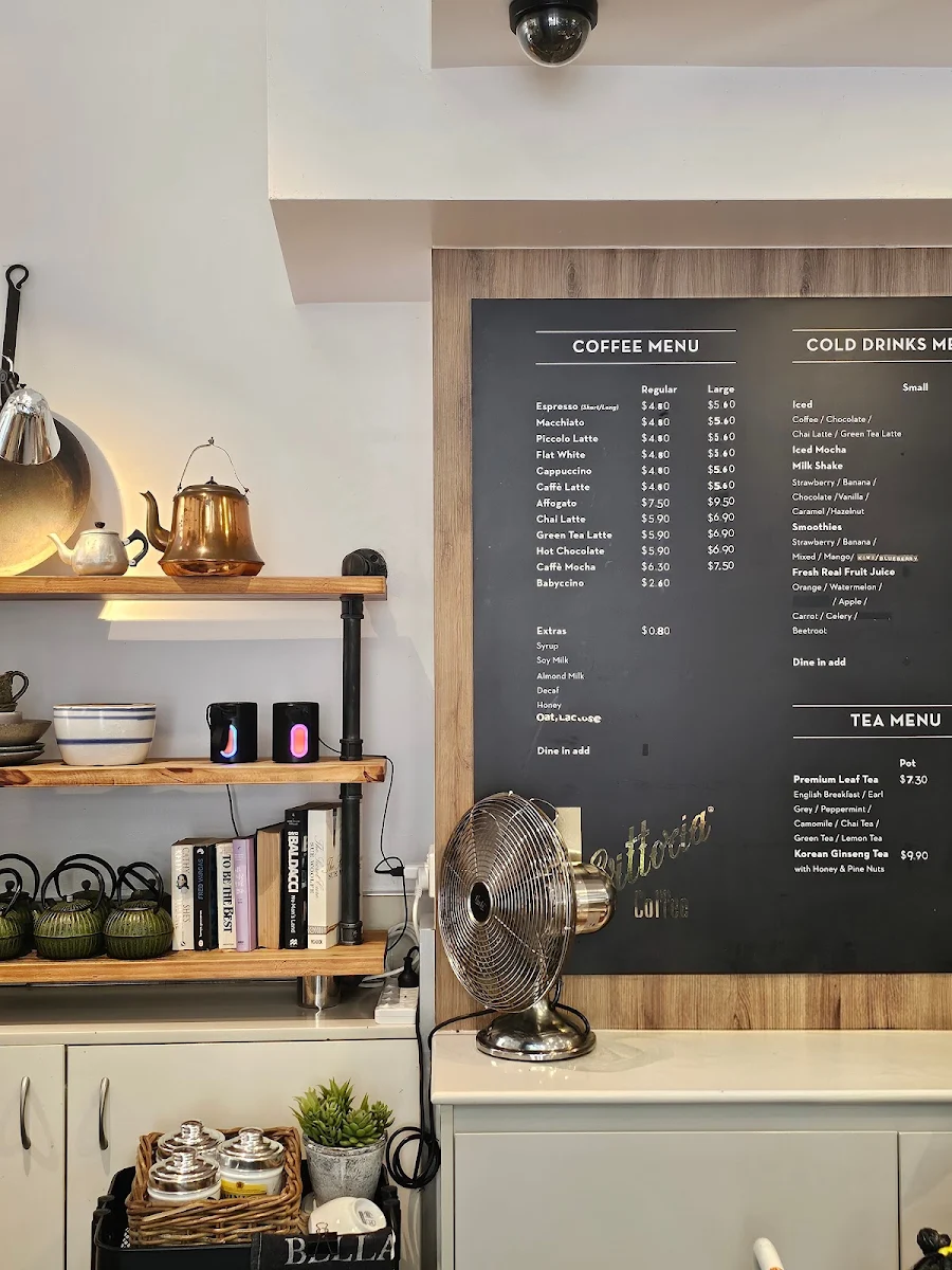 Menu, Incanto Coffee