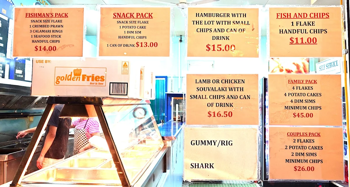Menu, Bundoora Fish & Grill