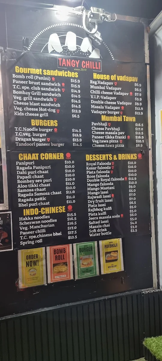 Menu, Tangy Chilli Blacktown