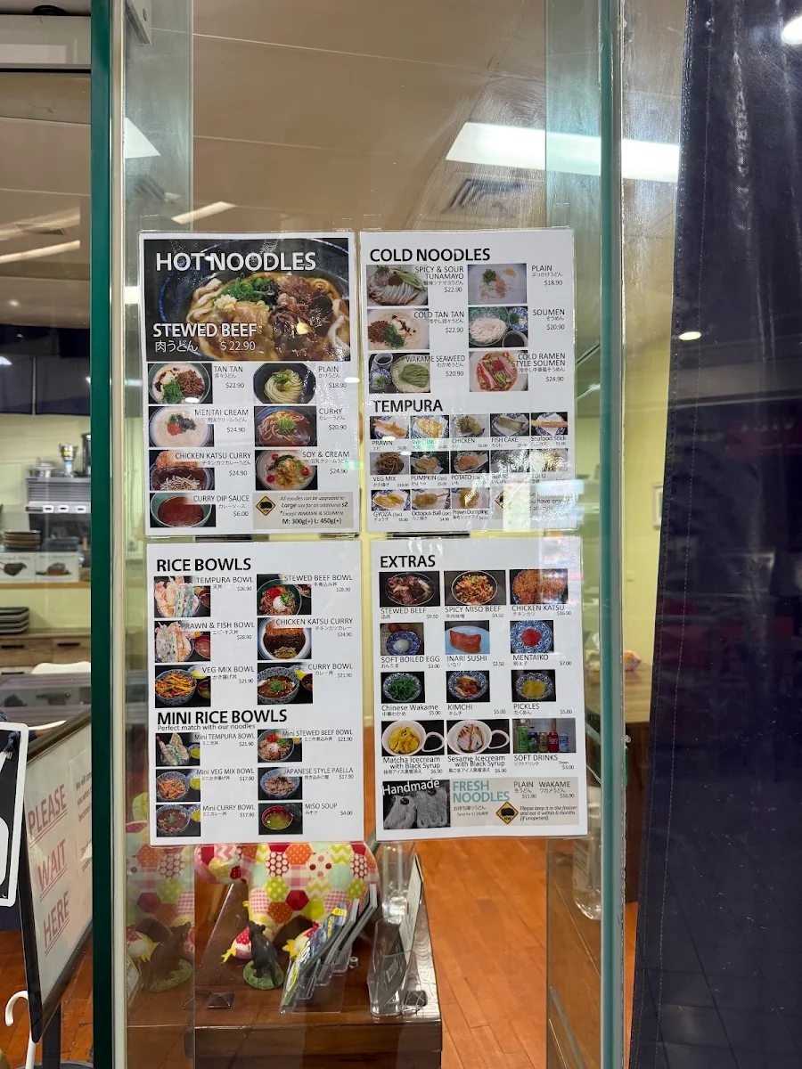 Menu, Hungry Wombat
