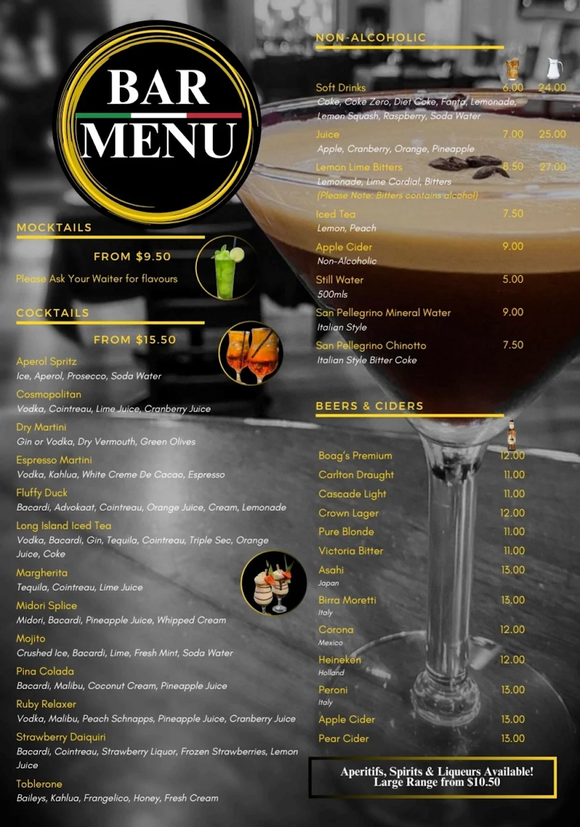 Menu, Piccolo Mondo