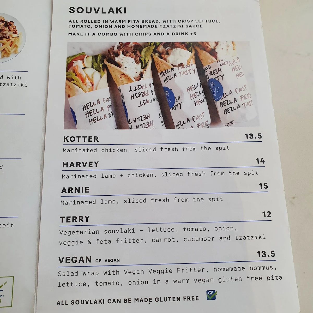 Menu, Hella Good