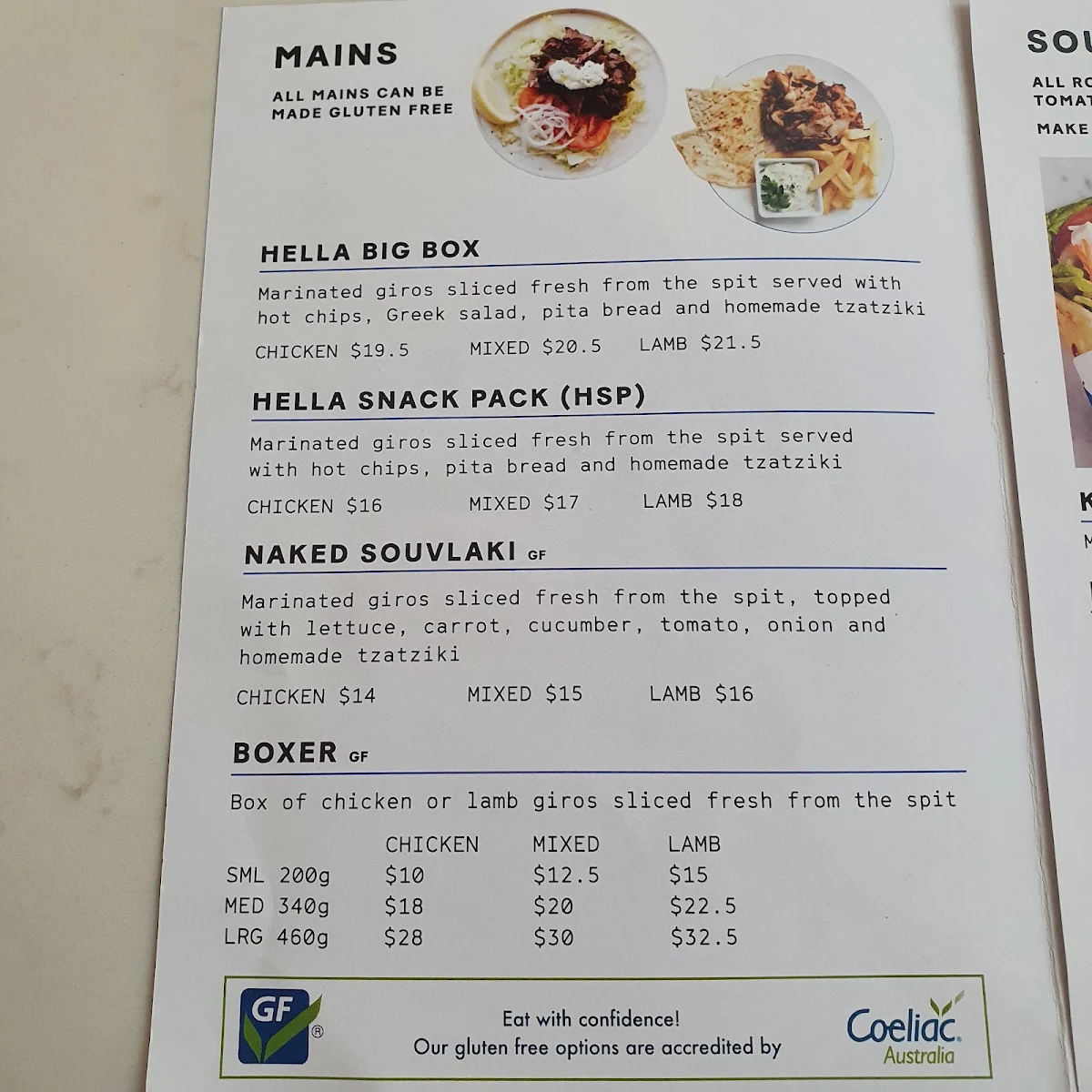 Menu, Hella Good