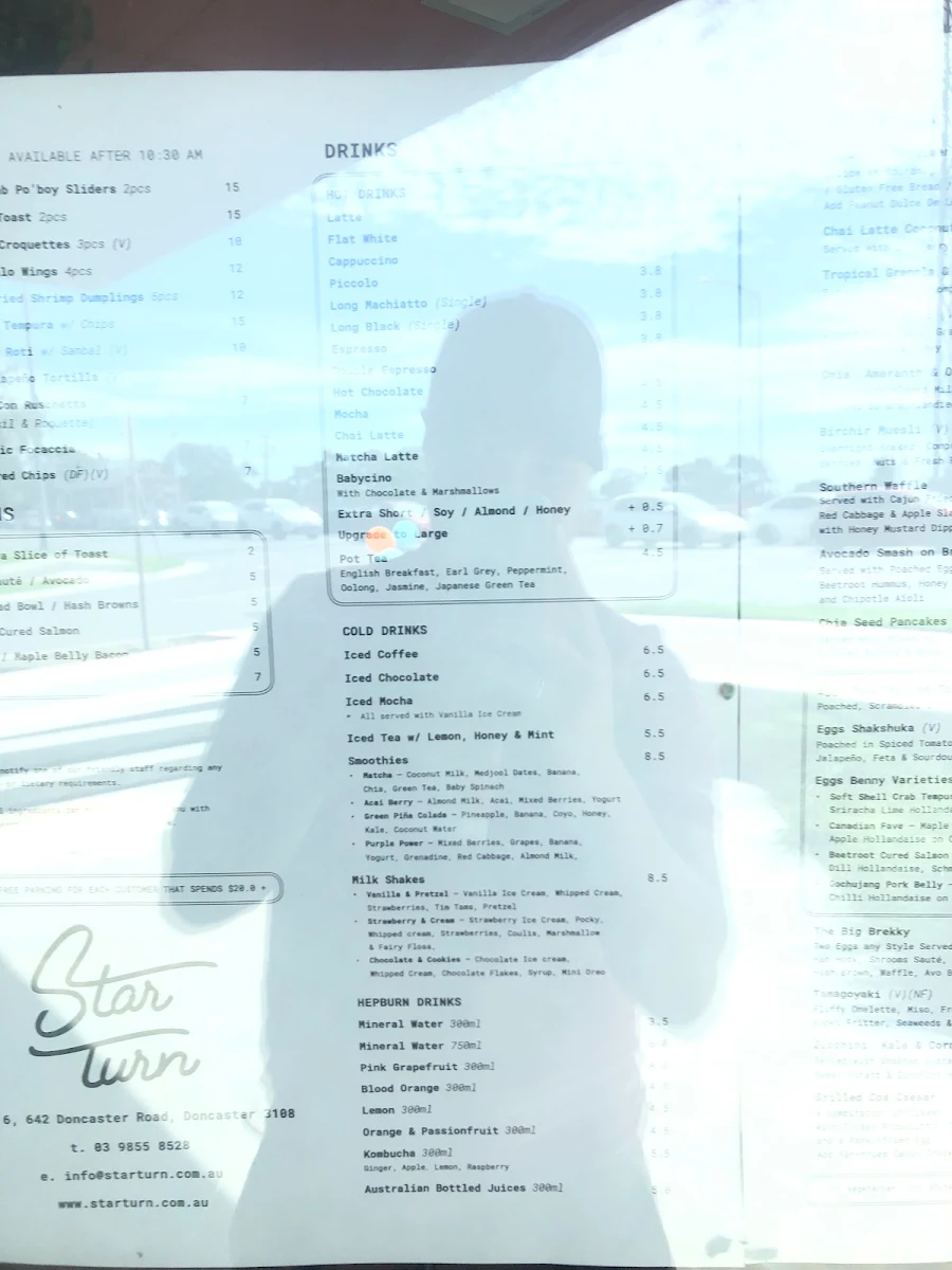 Menu, Star Turn