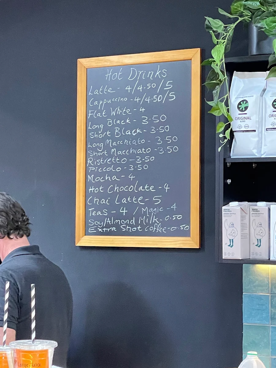 Menu, Coffee Brew St. Kilda Rd (Moody Brew)