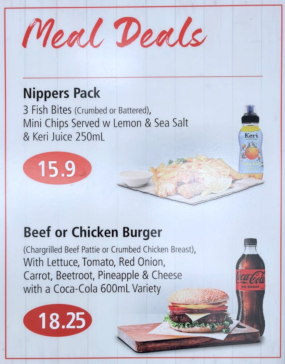 Menu, seafood market @ CALOUNDRA
