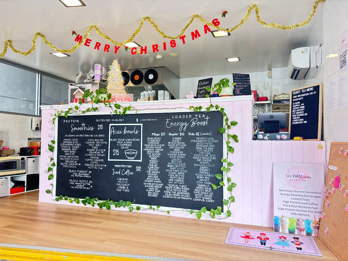 Menu, Scryumtious Nutrition Toronto