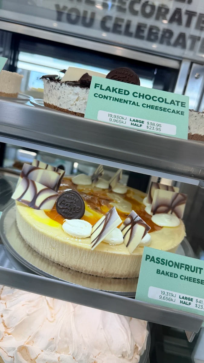 Menu, The Cheesecake Shop Park Holme