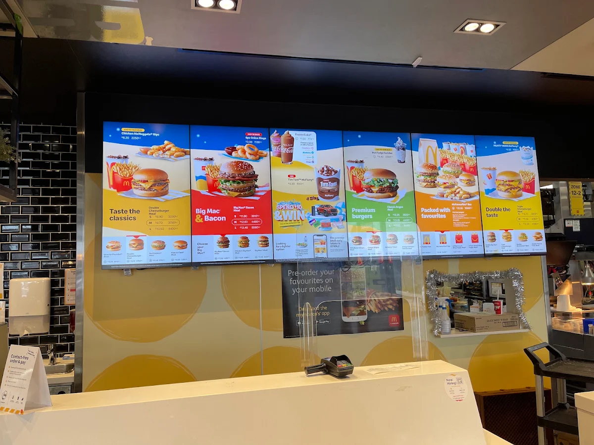 Menu, McDonald's Guildford