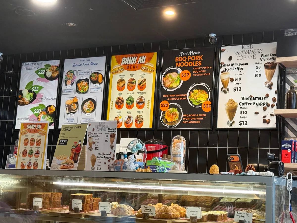 Menu, V’s Viet Cafe