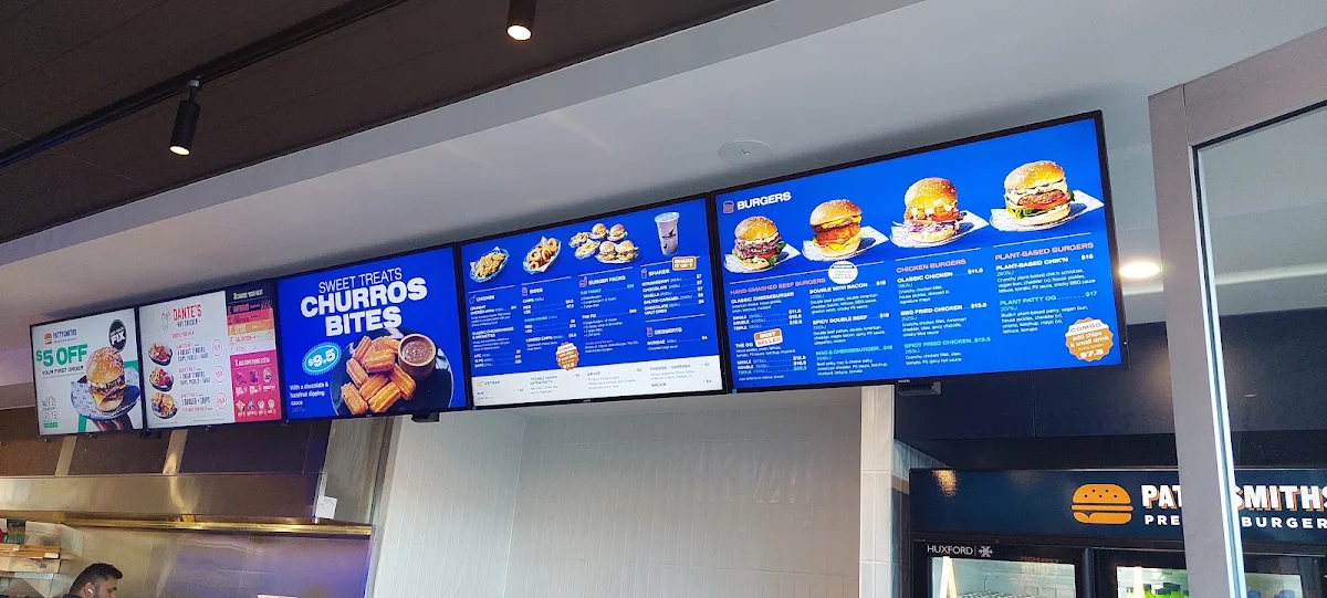 Menu, Pattysmiths Murrumba Downs