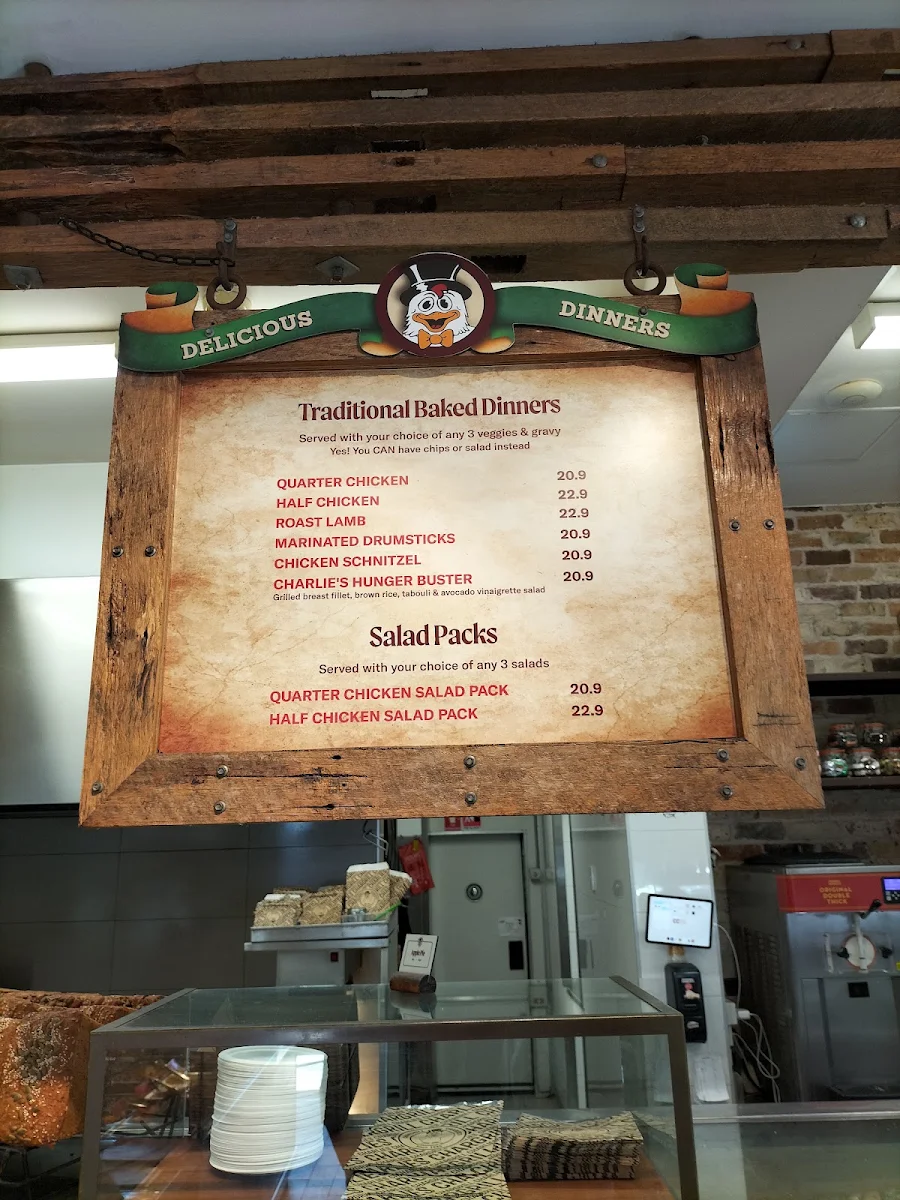Menu, Chargrill Charlie's Rose Bay