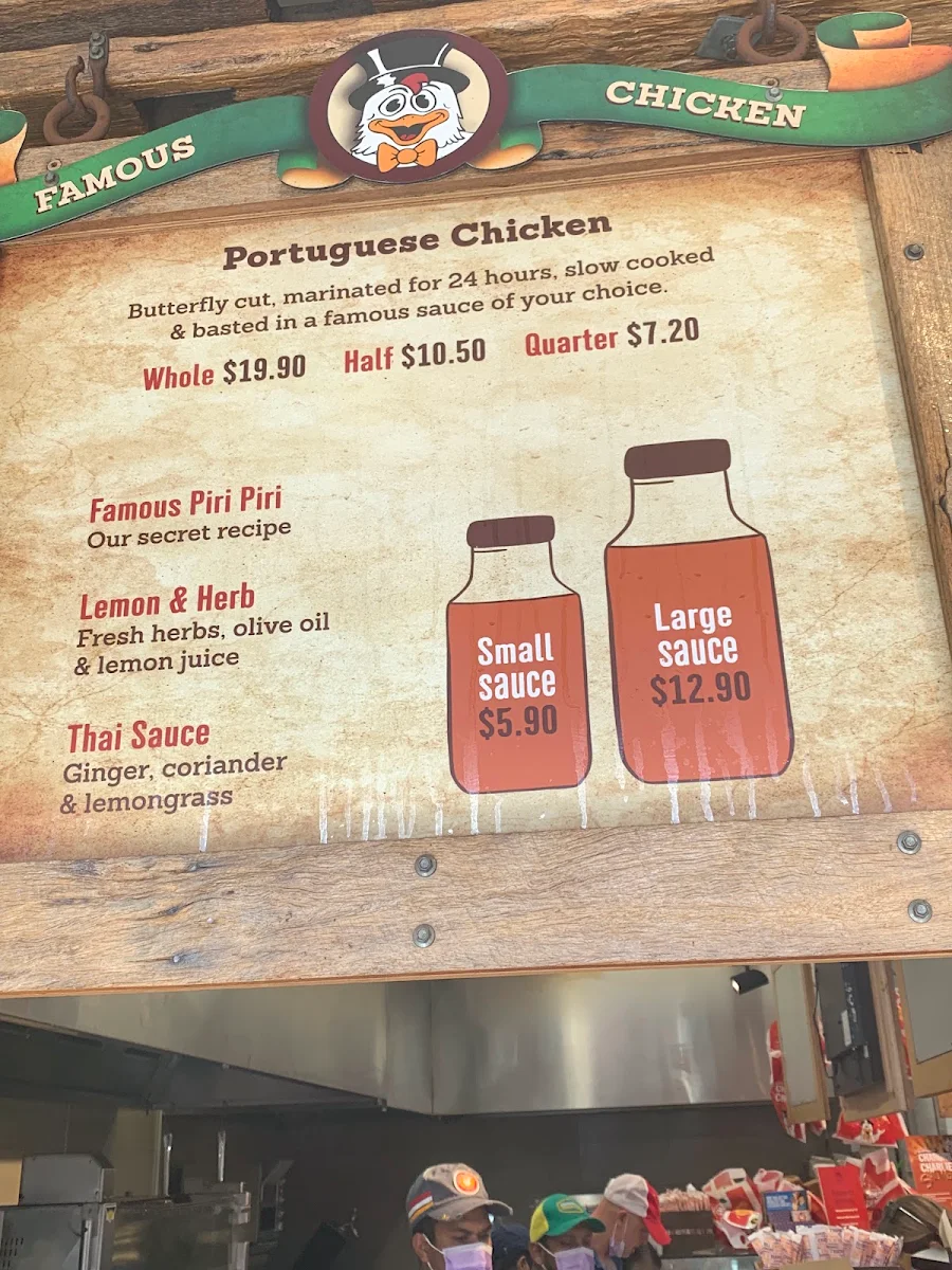 Menu, Chargrill Charlie's Rose Bay