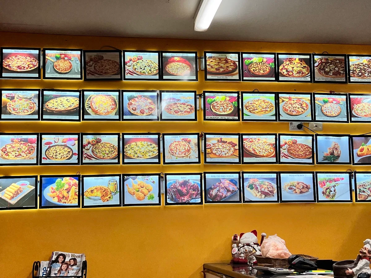 Menu, Pizza Palace