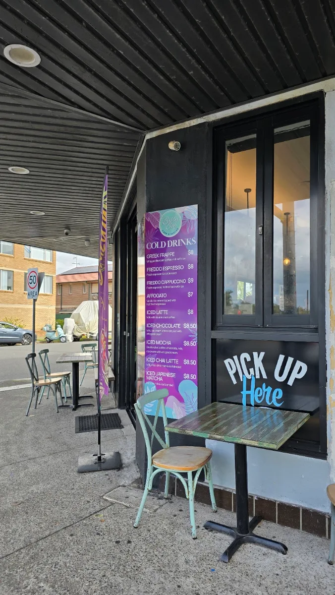 Menu, Billy Boy Cafe & Bistro