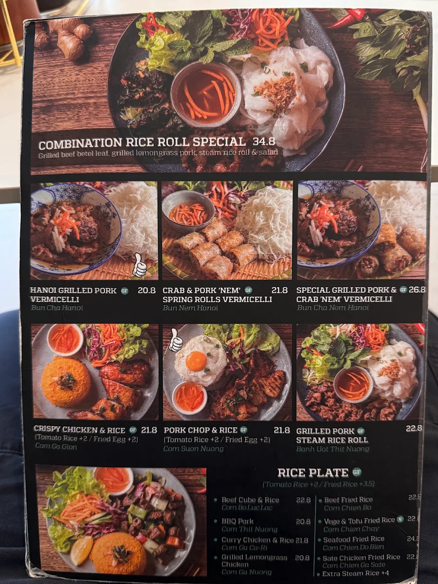 Menu, Nem Viet Mascot