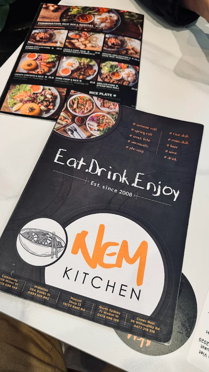 Menu, Nem Viet Mascot