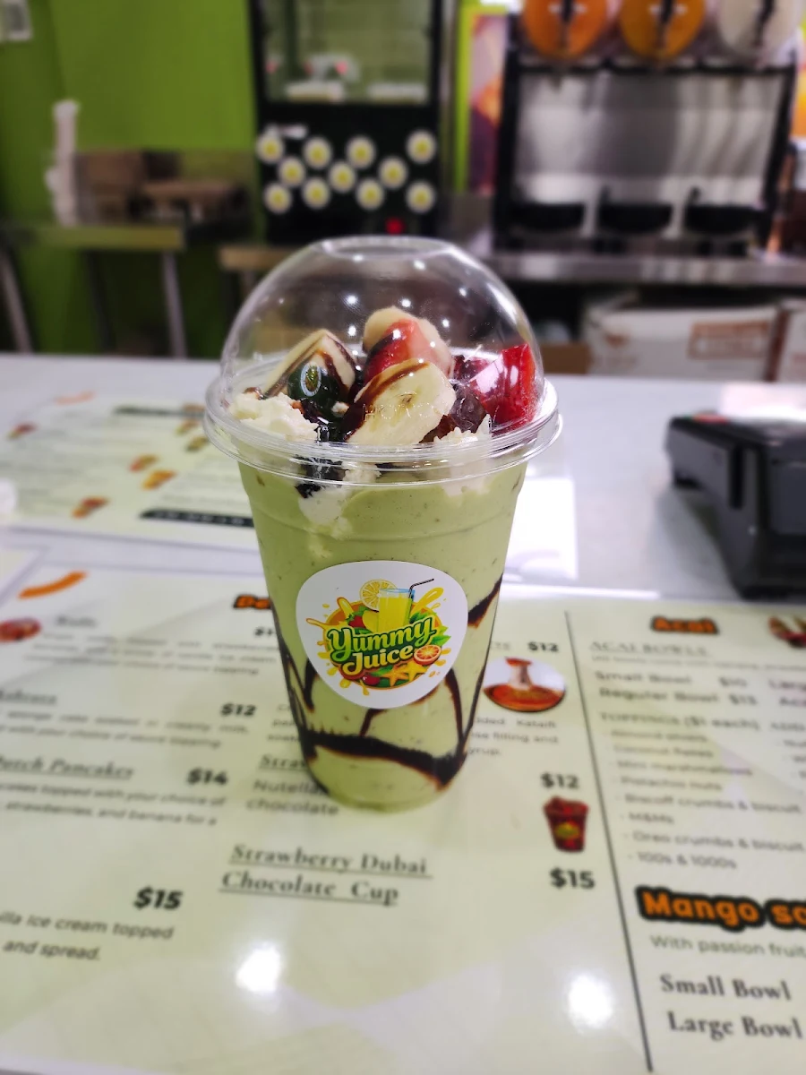 Menu, Yummy Juice