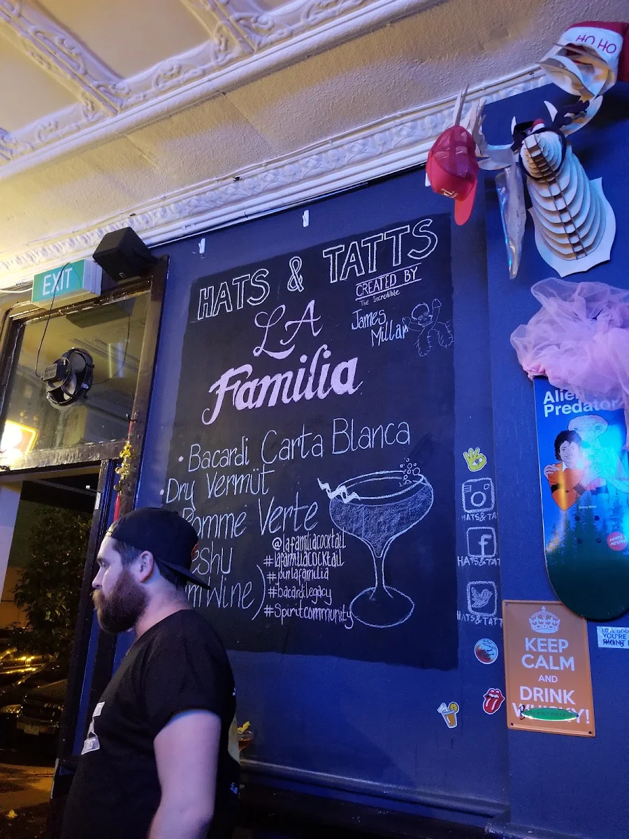 Menu, Hats & Tatts CBD