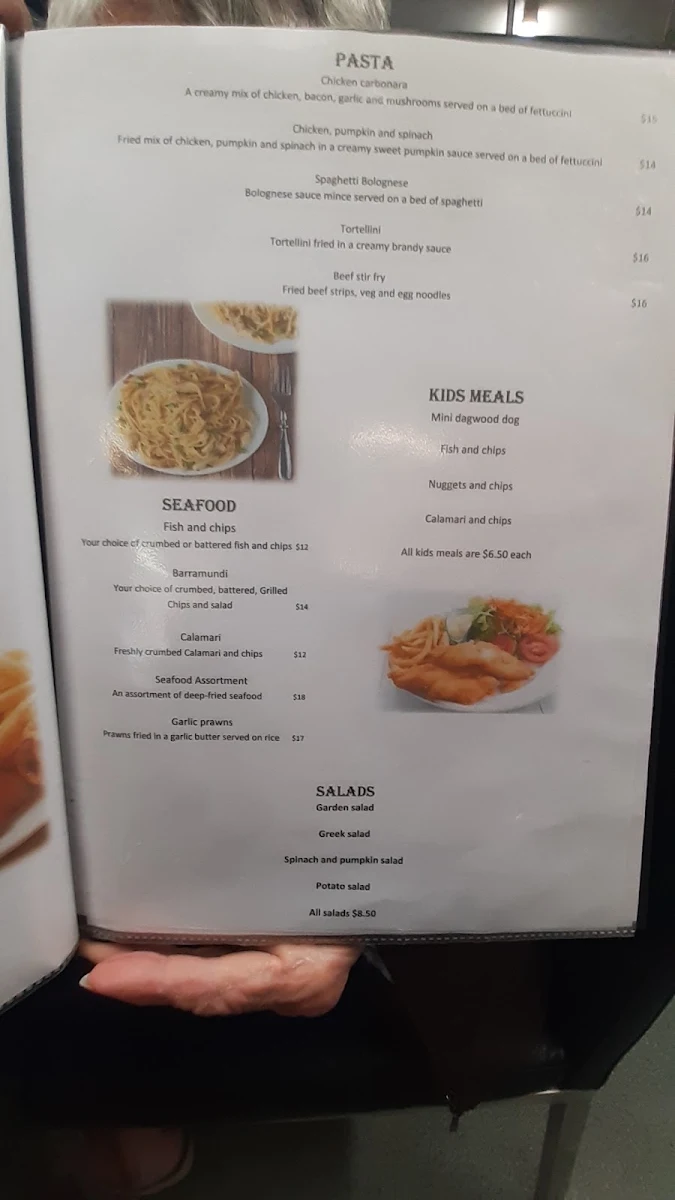 Menu, Flick Food & Coffee Bar