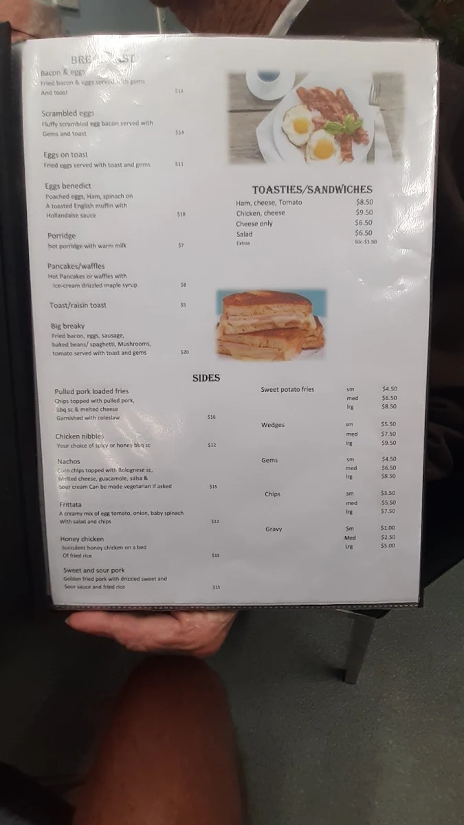 Menu, Flick Food & Coffee Bar