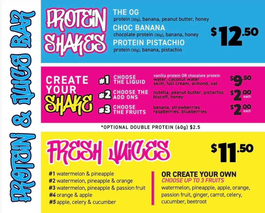 Menu, Bite me pockets