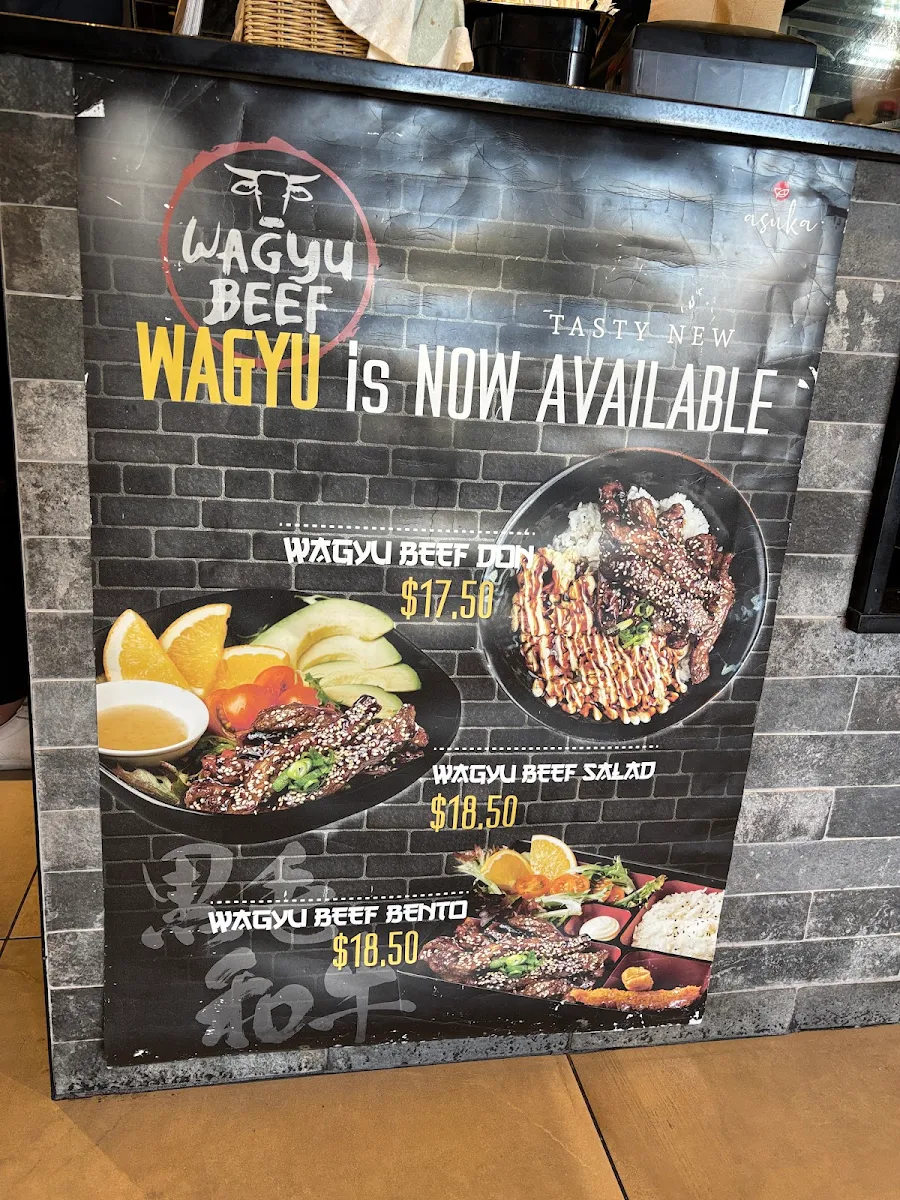 Menu, Asuka Japanese Kitchen (North Penrith)