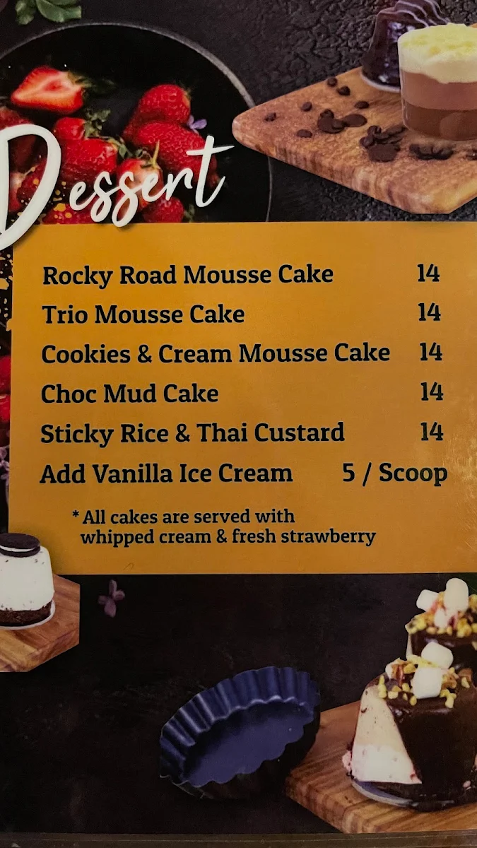 Menu, Ton Khao Bistro