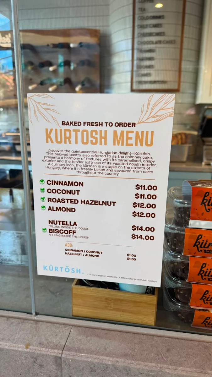 Menu, Kürtősh - Darling Quarter