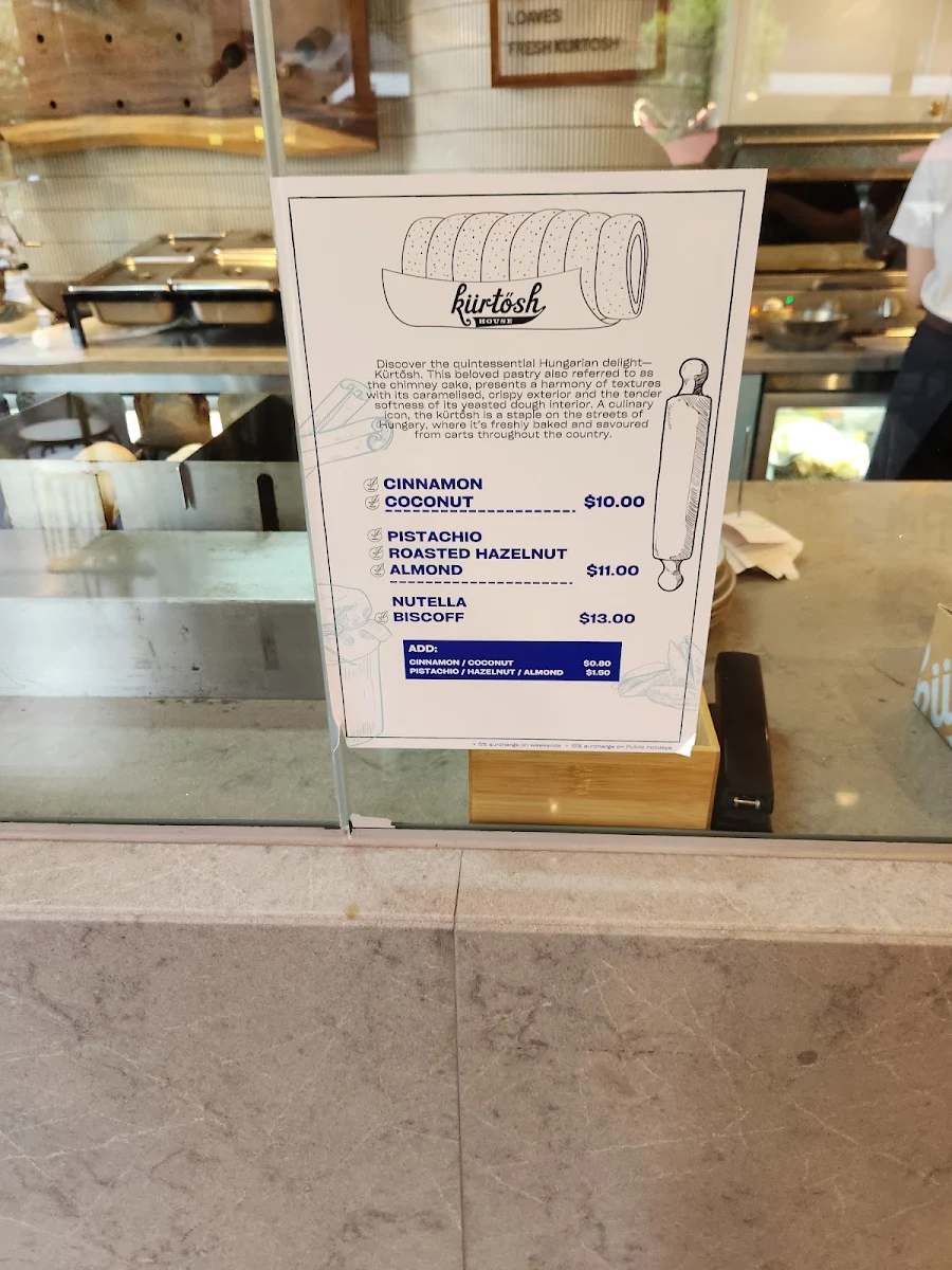 Menu, Kürtősh - Darling Quarter