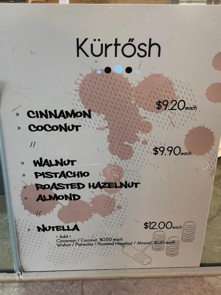 Menu, Kürtősh - Darling Quarter