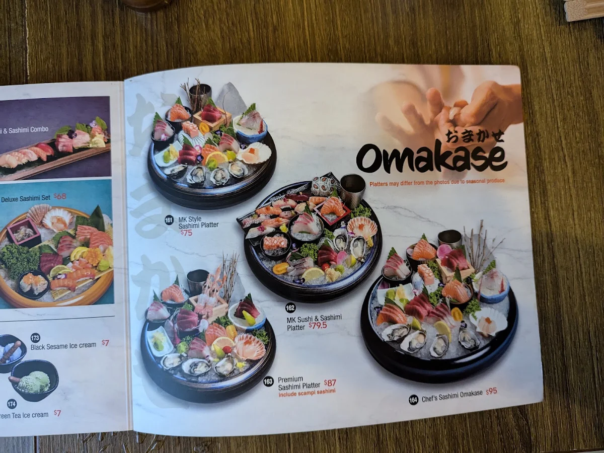 Menu, Mikazuki Strathfield