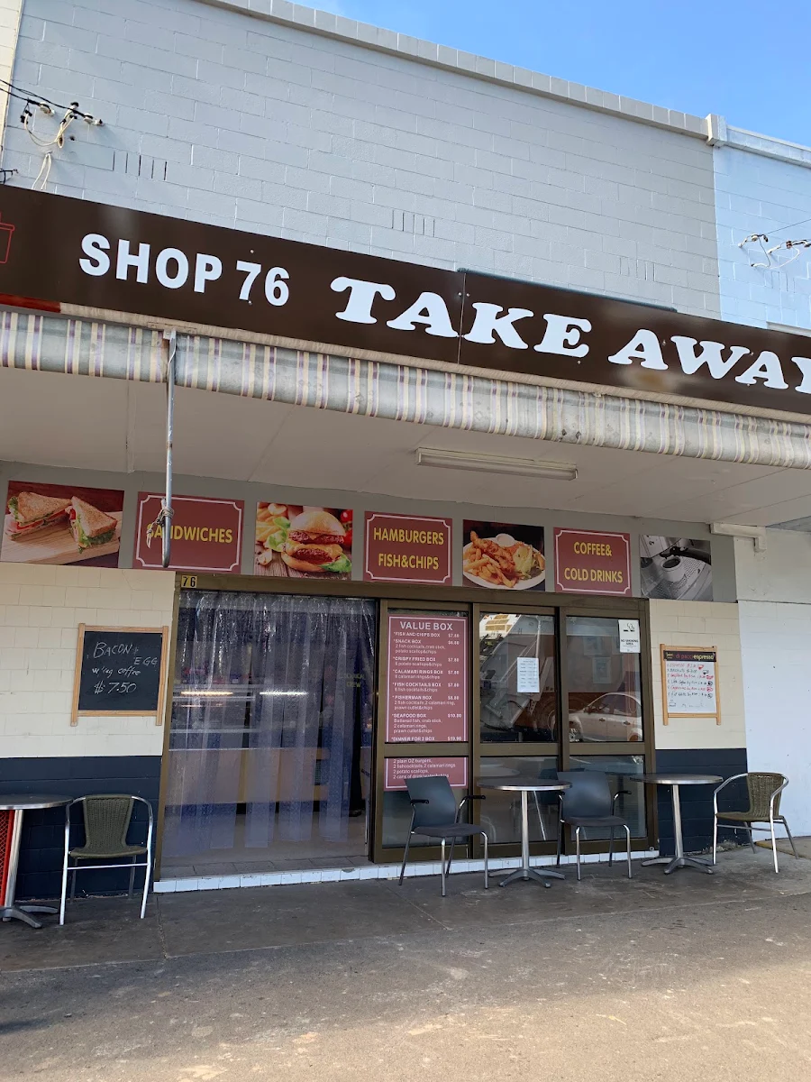 Menu, Acacia Takeaway Food