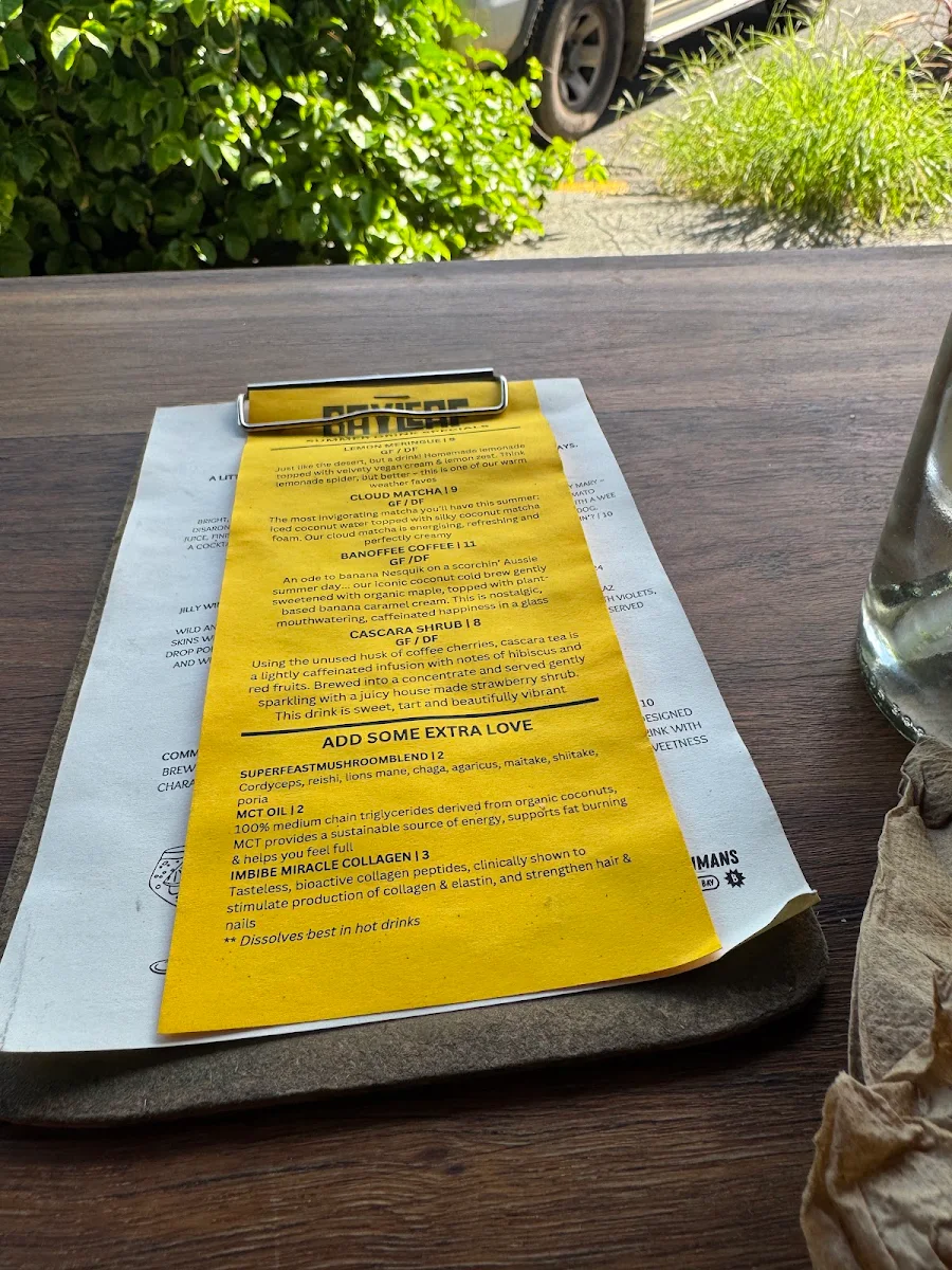 Menu, Bayleaf Cafe
