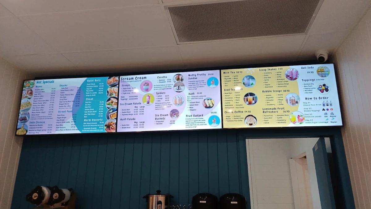 Menu, Icy Spicy Kings Park