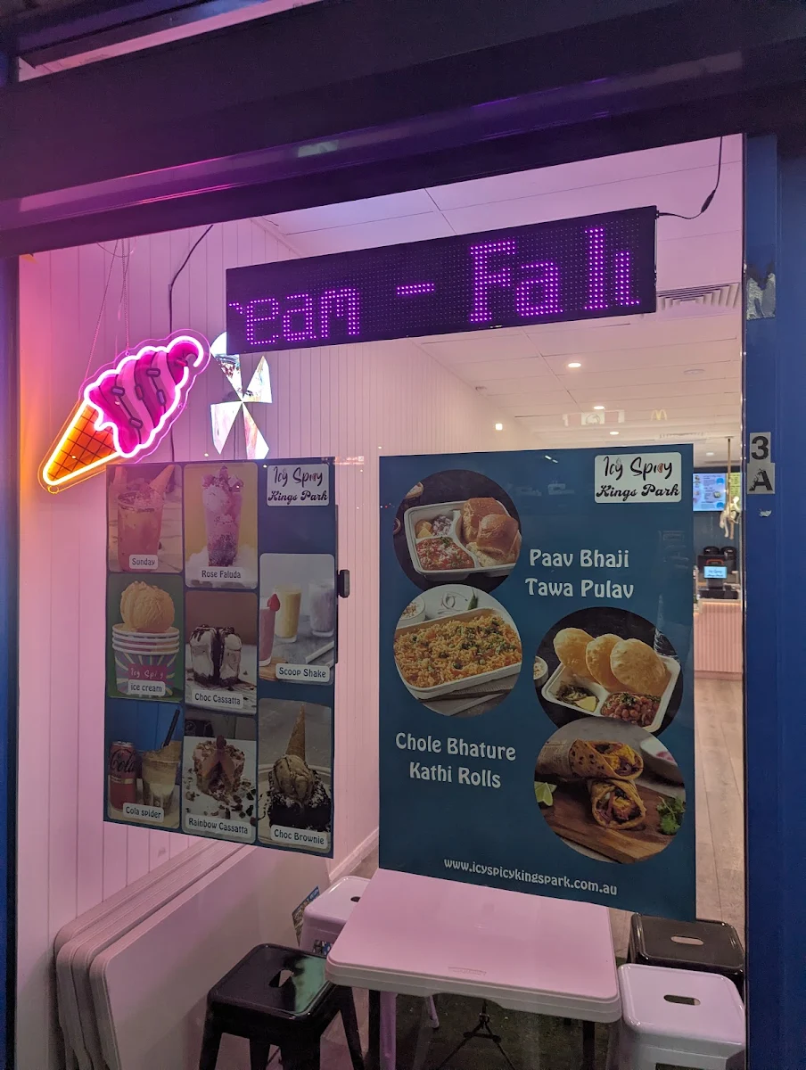 Menu, Icy Spicy Kings Park