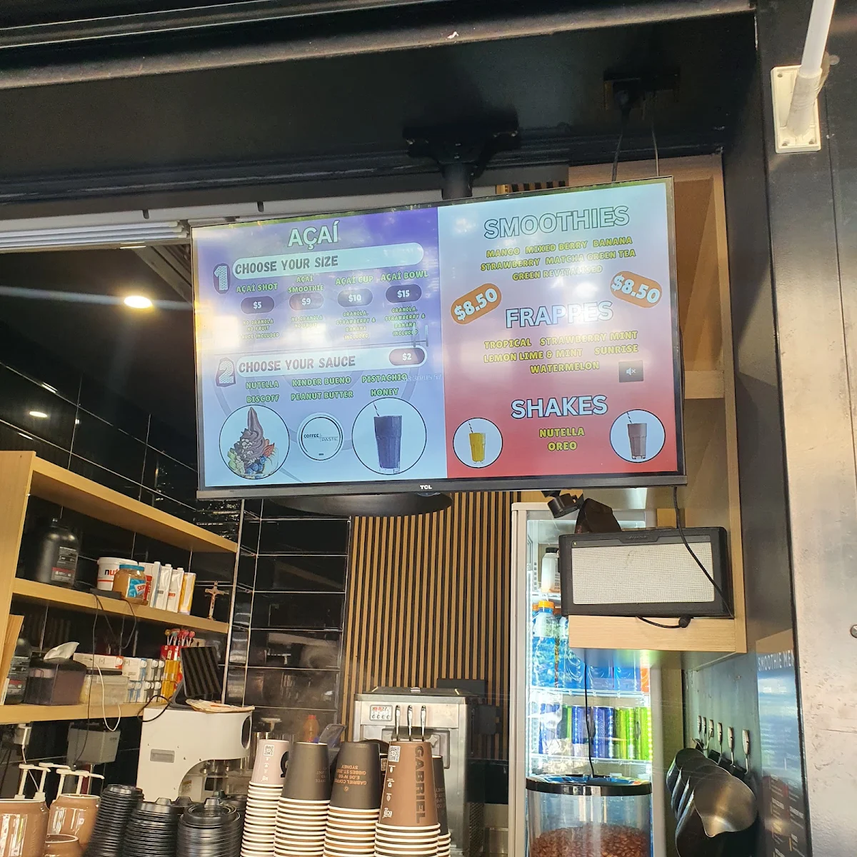 Menu, Coffee and Paste