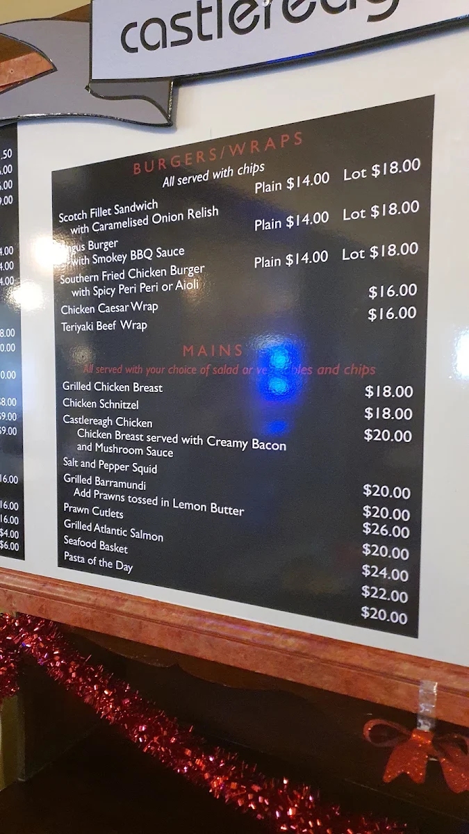 Menu, Noodle Paradise