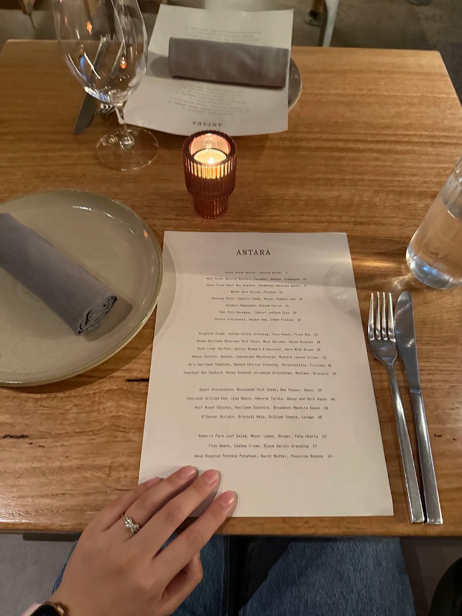 Menu, ARU at Antara