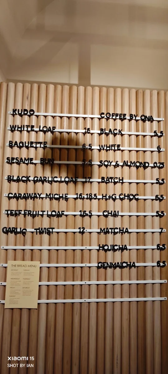 Menu, Kudo