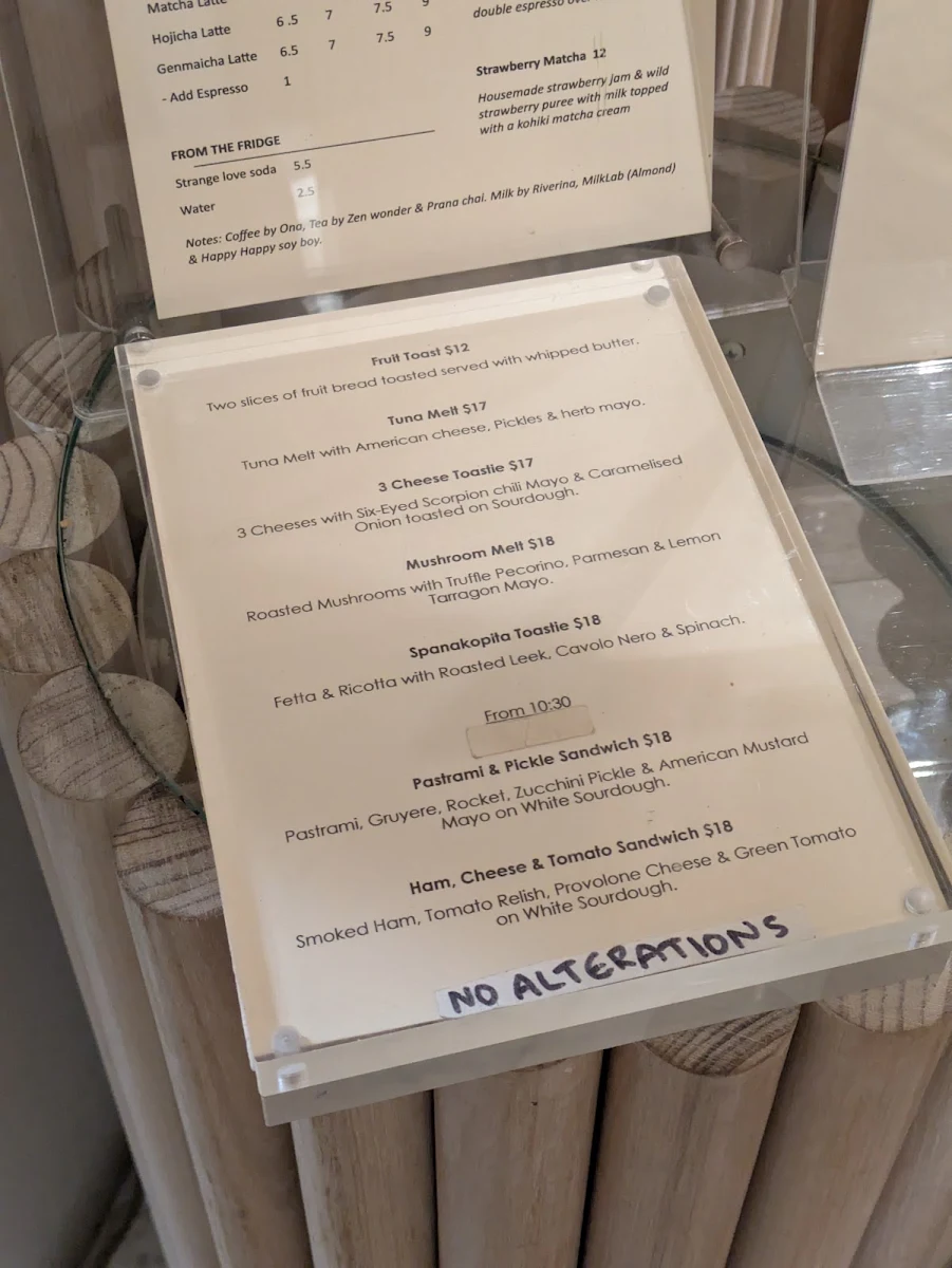 Menu, Kudo