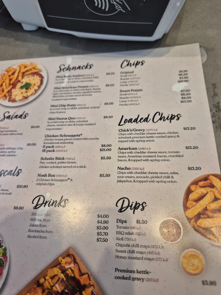 Menu, Schnitz Robina